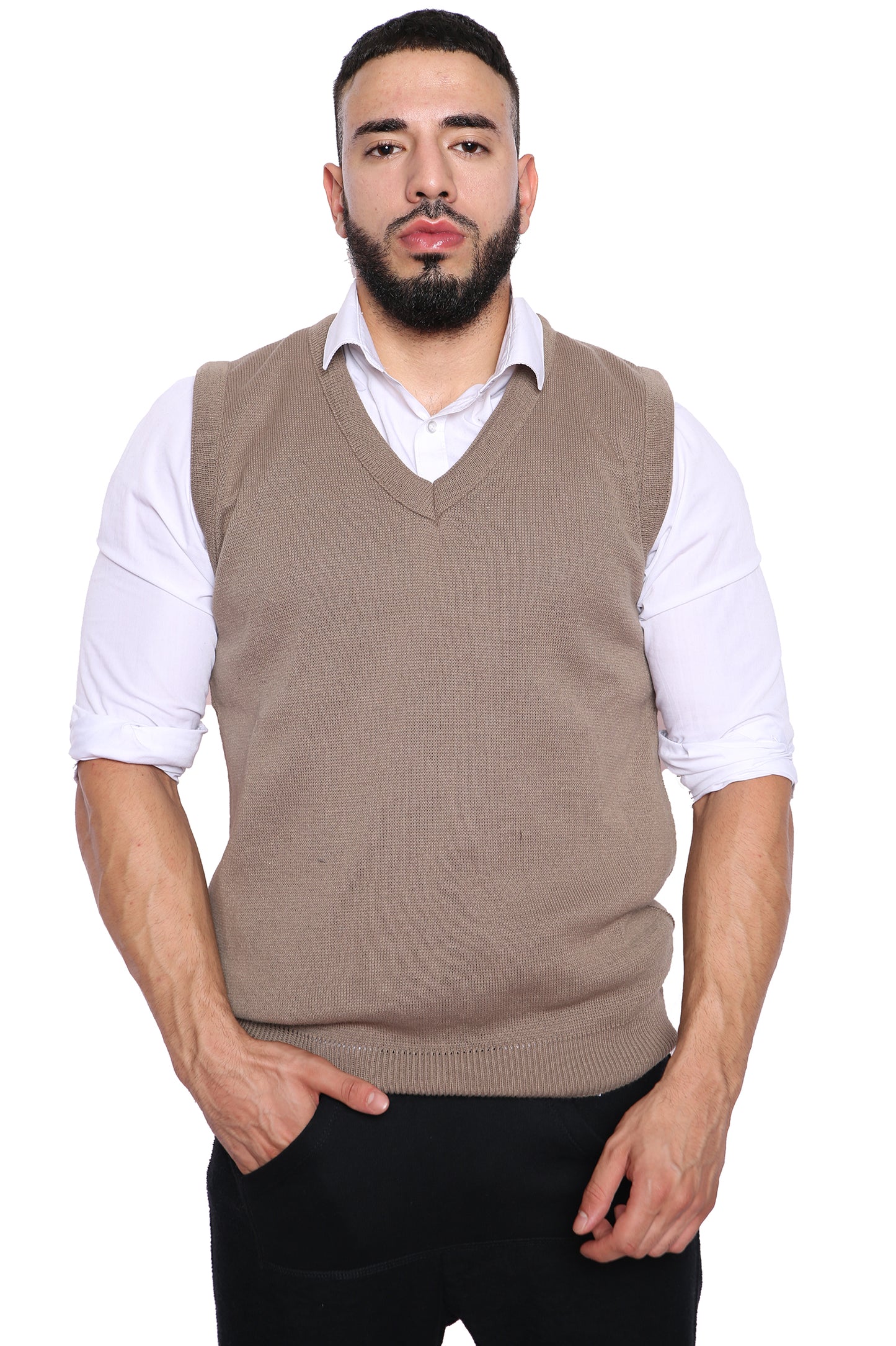 Style Moda Men's Classic V-Neck Sleeveless Vest Top