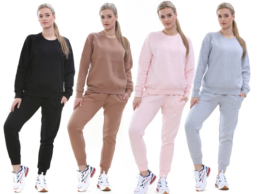 Style Moda Ladies Plain Sweatshirt Tracksuit